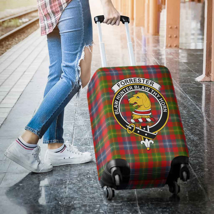 Scottish Forrester Clan Crest Tartan Luggage Cover Tartan Plaid 3