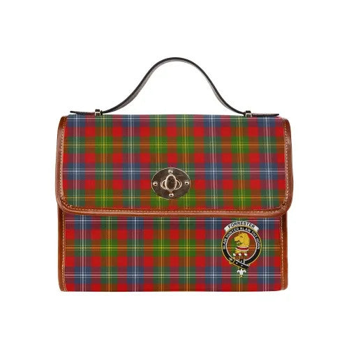 Scottish Forrester Clan Crest Tartan Waterproof Canvas Bag Tartan Plaid 1
