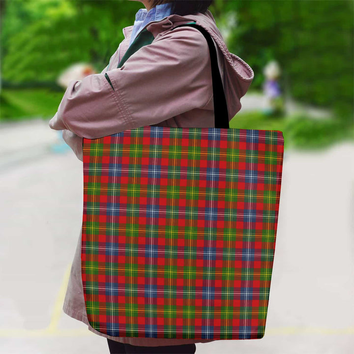 Scottish Forrester Clan Tartan Canvas Bag With Shoulder Strap Tartan Plaid 2