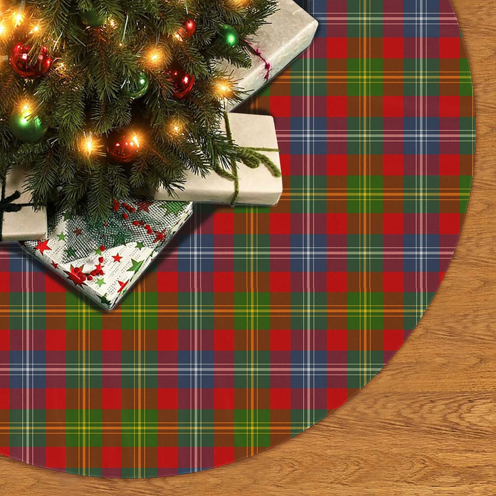 Scottish Forrester Clan Tartan Christmas Tree Skirt No Tassels 2 Tartan Plaid