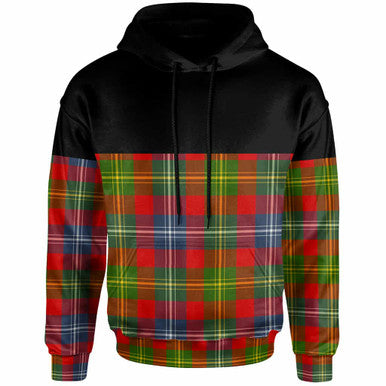 Scottish Forrester Clan Tartan Hoodie - Horizontal Style Front Side Tartan Plaid