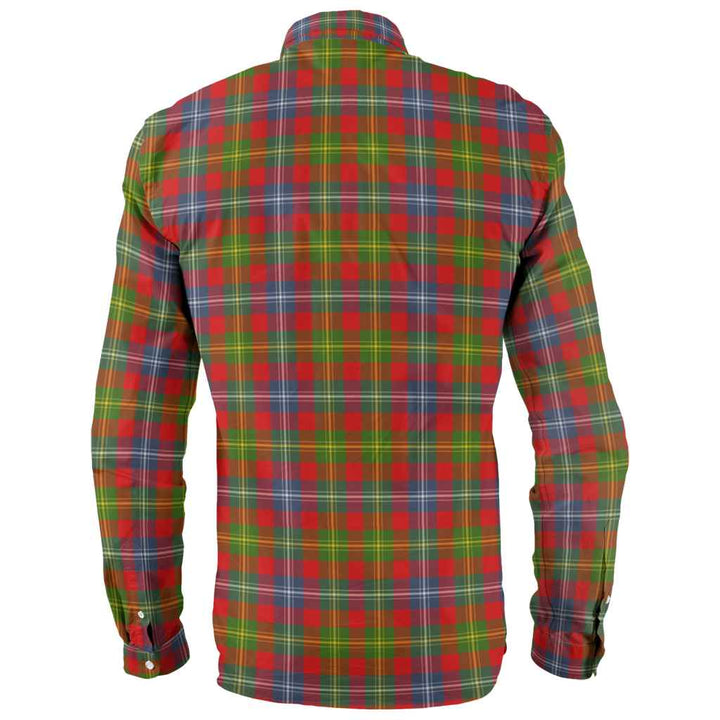 Scottish Forrester Clan Tartan Long Sleeve Shirt Back Side Tartan Plaid