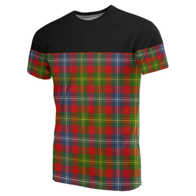 Scottish Forrester Clan Tartan T-Shirt Horizontal Style Front Side Tartan Plaid