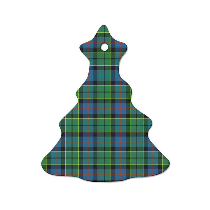 Scottish Forsyth Ancient Clan Tartan Ceramic Ornament  Tree Shape Tartan Plaid