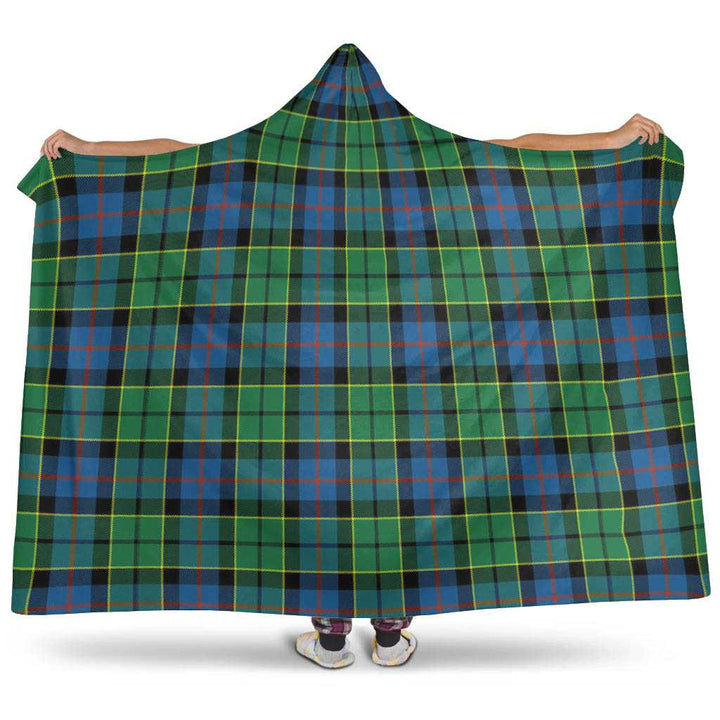 Scottish Forsyth Ancient Clan Tartan Hooded Blanket Tartan Plaid 1