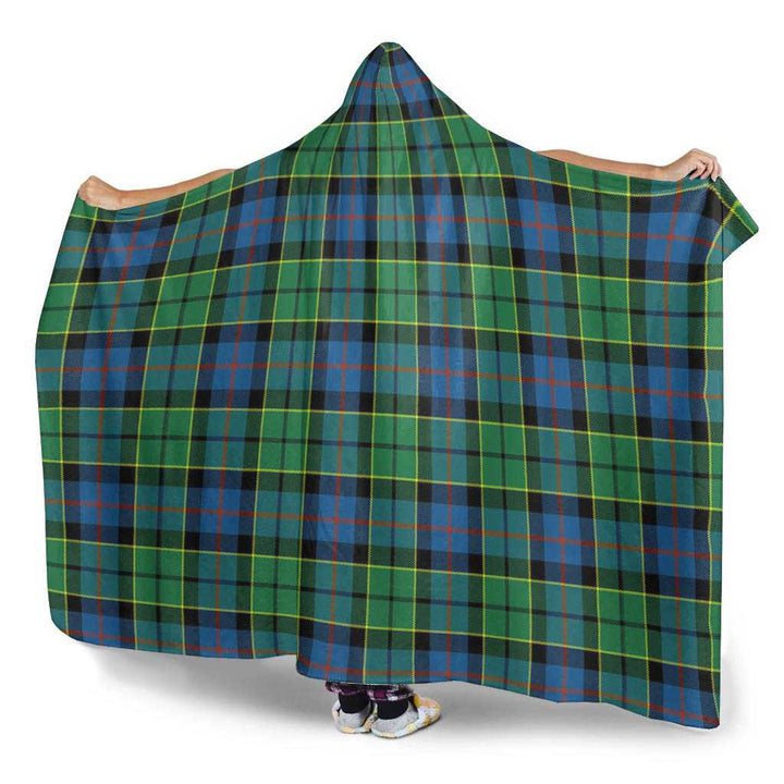 Scottish Forsyth Ancient Clan Tartan Hooded Blanket Tartan Plaid 3