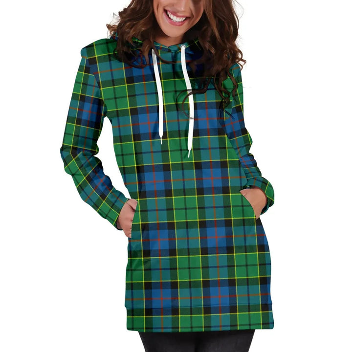 Scottish Forsyth Ancient Clan Tartan Hoodie Dress