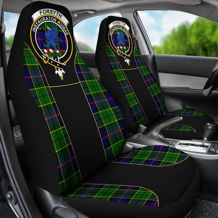 Scottish Forsyth Clan Crest Tartan Car Seat Covers - Special Style 3