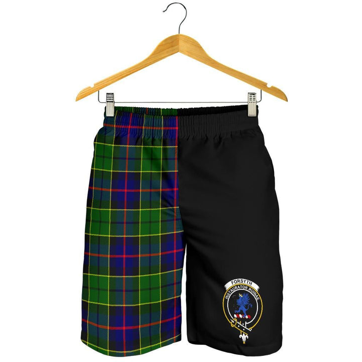 Scottish Forsyth Clan Crest Tartan Half of Me Men's Shorts