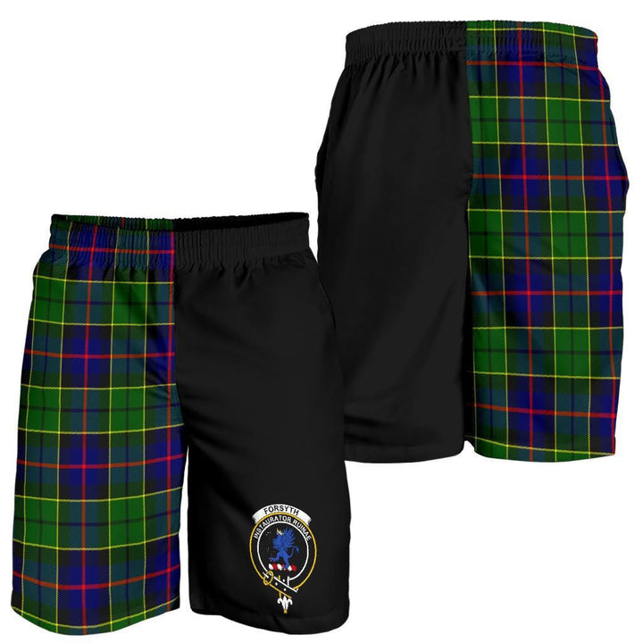 Scottish Forsyth Clan Crest Tartan Half of Me Men's Shorts