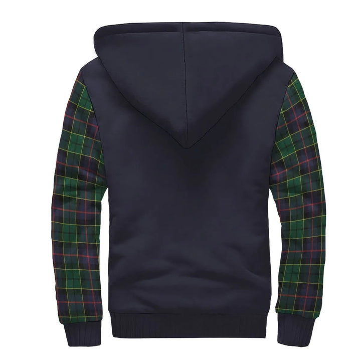 Scottish Forsyth Clan Crest Tartan Plaid Sleeve Sherpa Hoodie