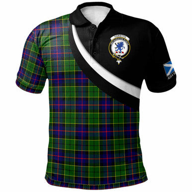 Scottish Forsyth Clan Crest Tartan Polo Shirt - Scotland Forever Style Front Side Tartan Plaid