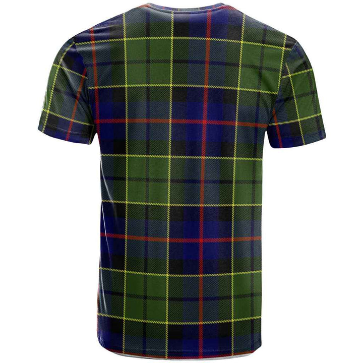 Scottish Forsyth Clan Crest Tartan T-Shirt Back Side Tartan Plaid