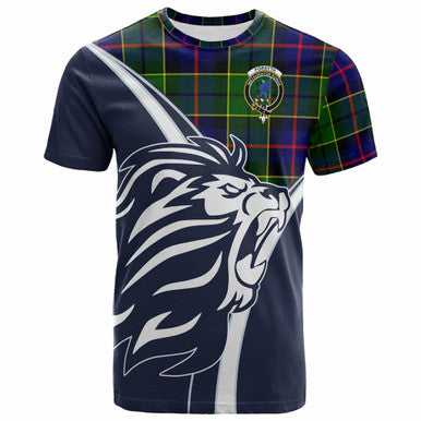 Scottish Forsyth Clan Crest Tartan T-Shirt - Bend Style Front Side Tartan Plaid