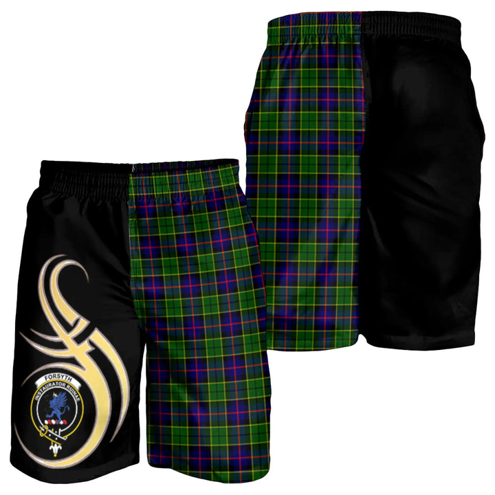 Scottish Forsyth Modern Clan Crest Tartan Believe in Me Men's Shorts