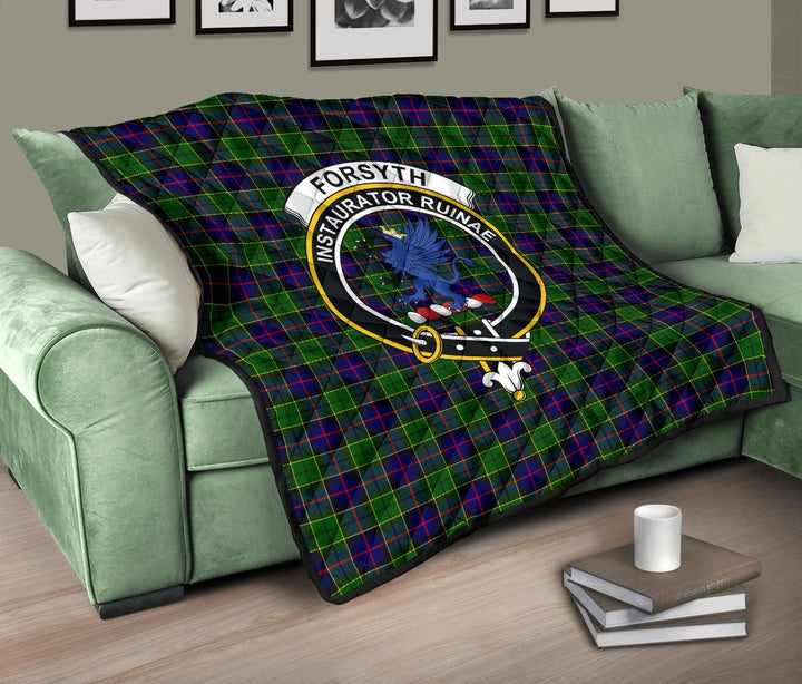 Scottish Forsyth Modern Clan Crest Tartan Quilt Tartan Plaid 10