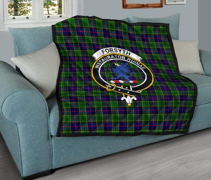 Scottish Forsyth Modern Clan Crest Tartan Quilt Tartan Plaid 11