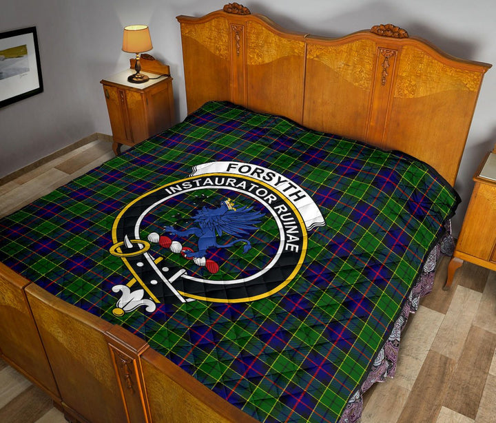 Scottish Forsyth Modern Clan Crest Tartan Quilt Tartan Plaid 12