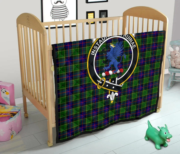 Scottish Forsyth Modern Clan Crest Tartan Quilt Tartan Plaid 13