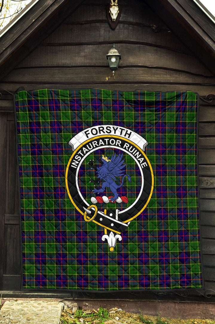 Scottish Forsyth Modern Clan Crest Tartan Quilt Tartan Plaid 3