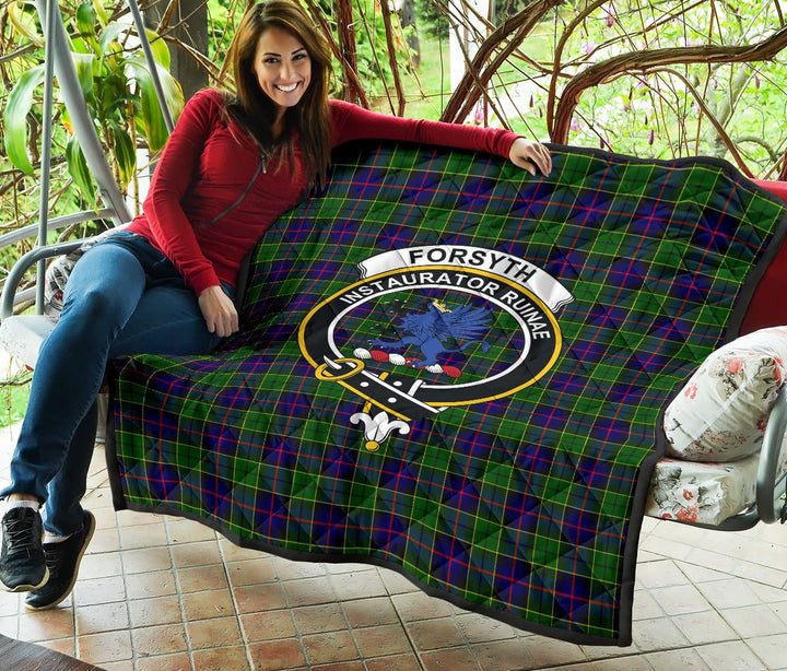 Scottish Forsyth Modern Clan Crest Tartan Quilt Tartan Plaid 5