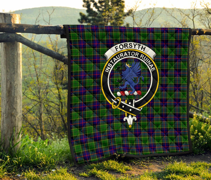 Scottish Forsyth Modern Clan Crest Tartan Quilt Tartan Plaid 6