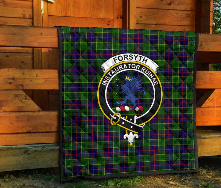 Scottish Forsyth Modern Clan Crest Tartan Quilt Tartan Plaid 7