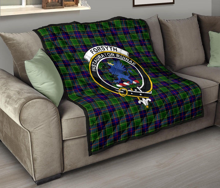 Scottish Forsyth Modern Clan Crest Tartan Quilt Tartan Plaid 8