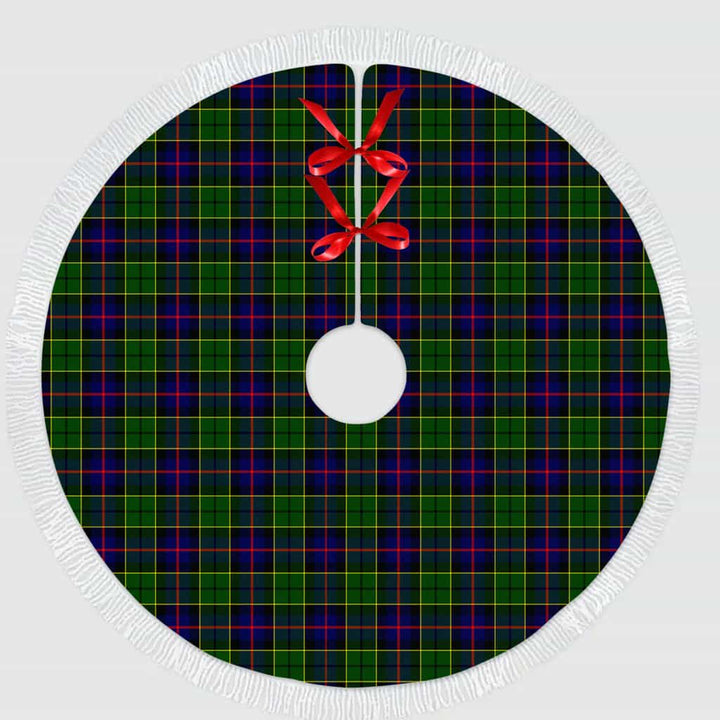 Scottish Forsyth Modern Clan Tartan Christmas Tree Skirt Tassels 1 Tartan Plaid