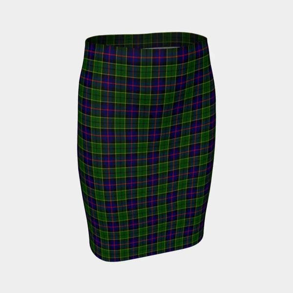 Scottish Forsyth Modern Clan Tartan Fitted Skirt Tartan Plaid 1