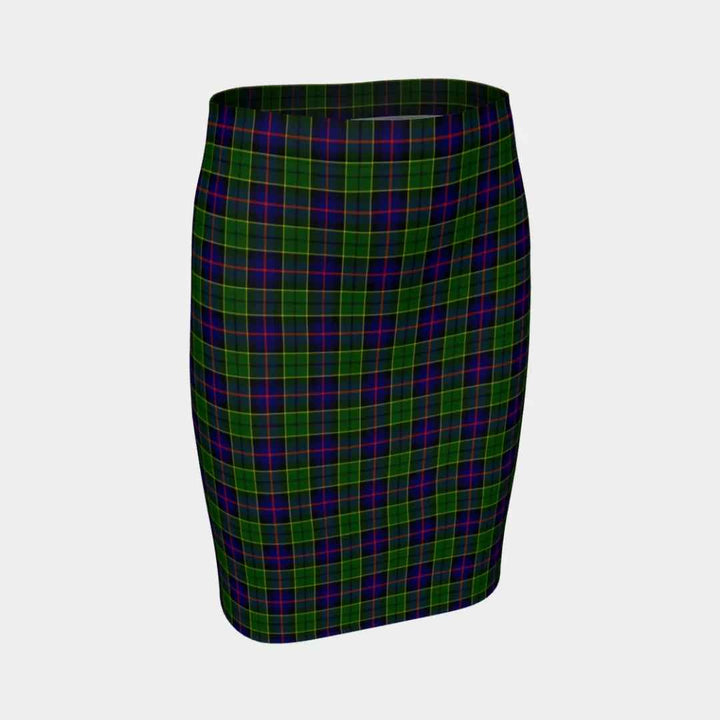 Scottish Forsyth Modern Clan Tartan Fitted Skirt Tartan Plaid 1