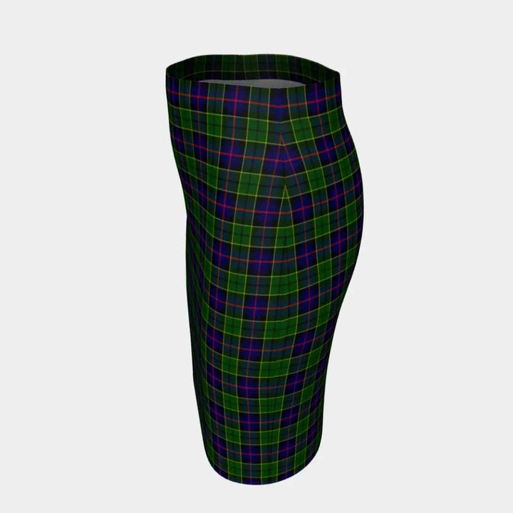Scottish Forsyth Modern Clan Tartan Fitted Skirt Tartan Plaid 2