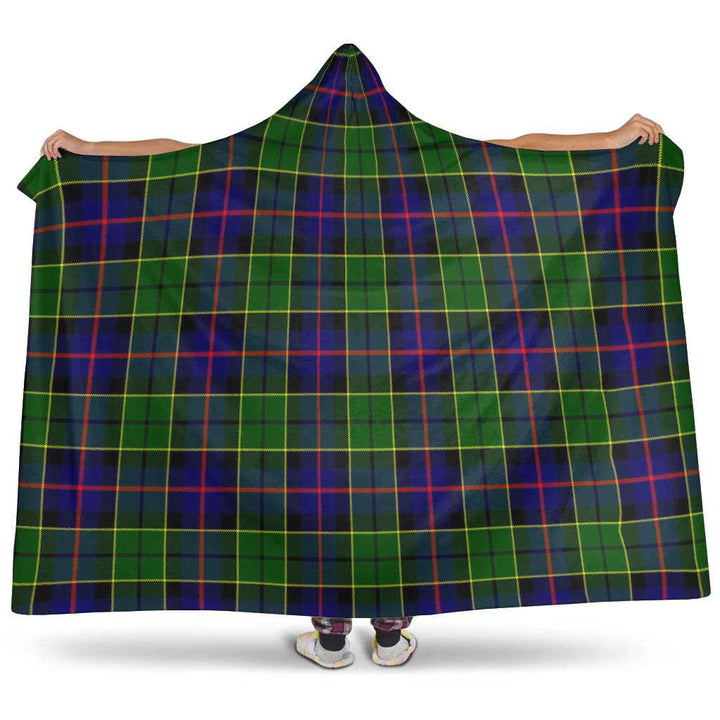 Scottish Forsyth Modern Clan Tartan Hooded Blanket Tartan Plaid 1