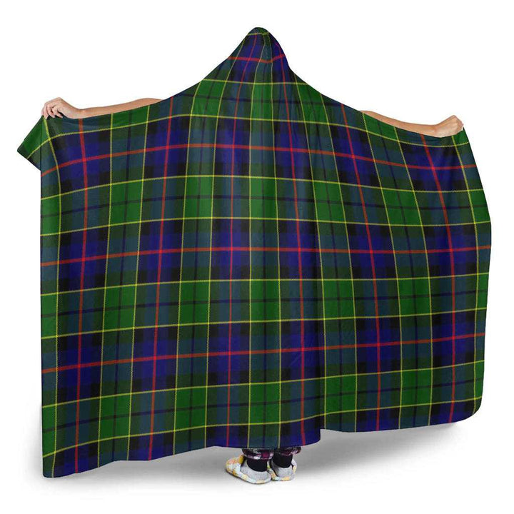 Scottish Forsyth Modern Clan Tartan Hooded Blanket Tartan Plaid 2