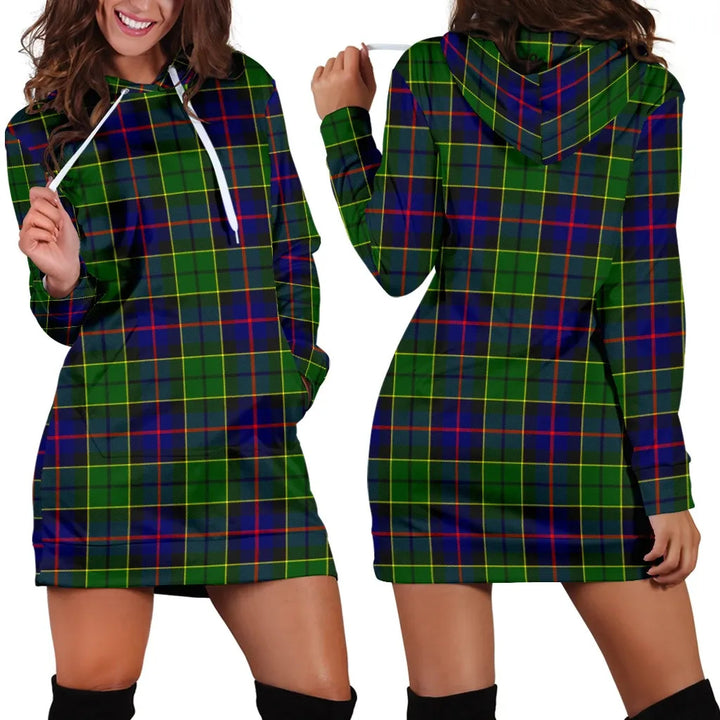 Scottish Forsyth Modern Clan Tartan Hoodie Dress