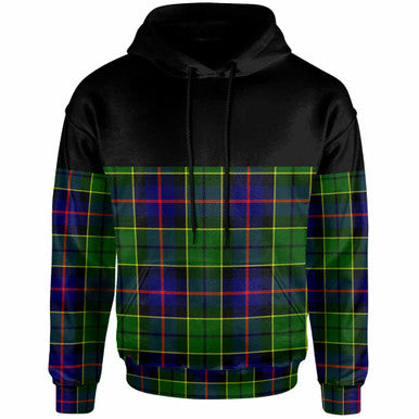 Scottish Forsyth Modern Clan Tartan Hoodie - Horizontal Style Front Side Tartan Plaid