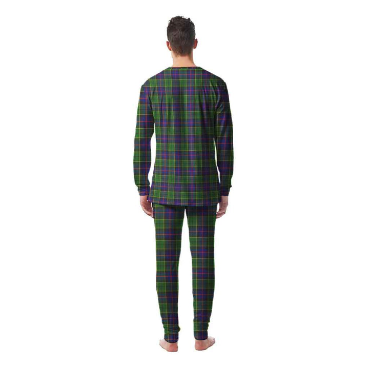 Scottish Forsyth Modern Clan Tartan Pajama Set Men Back Side Tartan Plaid