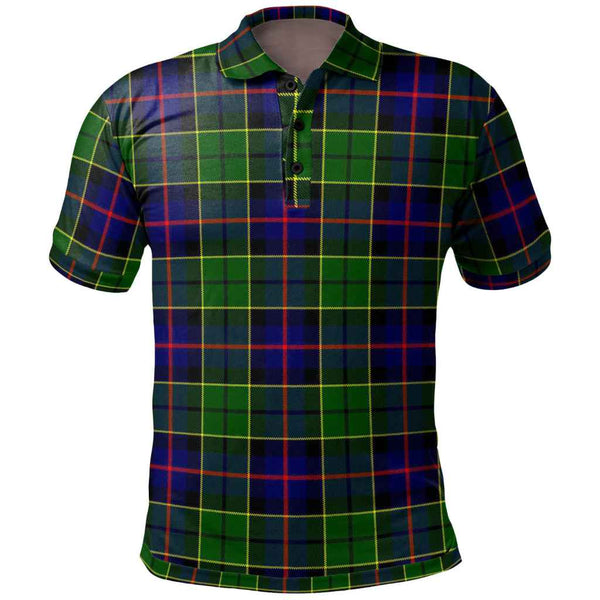 Scottish Forsyth Modern Clan Tartan Polo Shirt Front Side Tartan Plaid