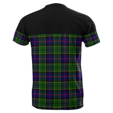 Scottish Forsyth Modern Clan Tartan T-Shirt Horizontal Style Back Side Tartan Plaid