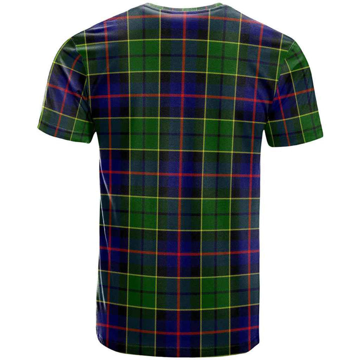 Scottish Forsyth Modern Clan Tartan T-Shirt Back Side Tartan Plaid