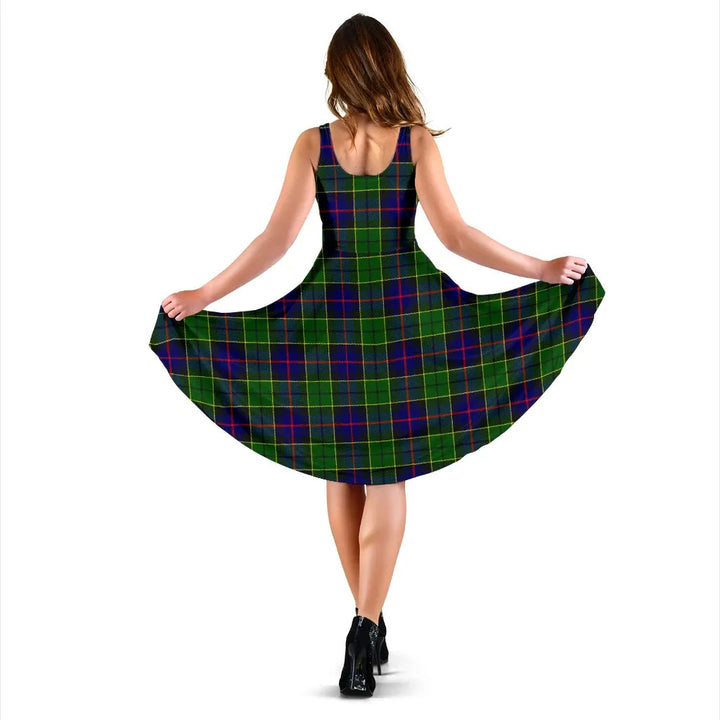 Scottish Forsyth Modern Clan Tartan Women Midi Dress