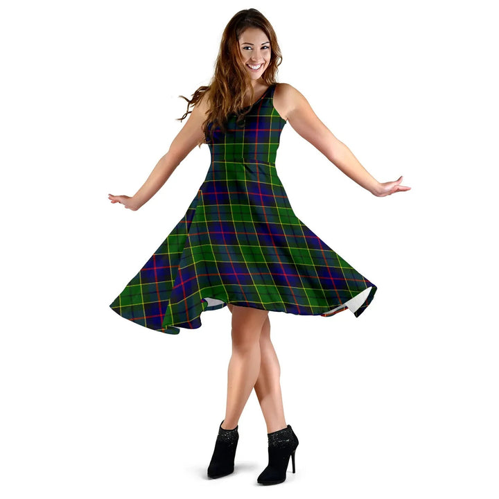 Scottish Forsyth Modern Clan Tartan Women Midi Dress