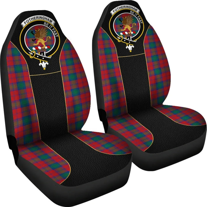 Scottish Fotheringham Clan Crest Tartan Car Seat Covers - Special Style 4