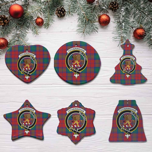 Scottish Fotheringham Clan Crest Tartan Ceramic Ornament All Tartan Plaid