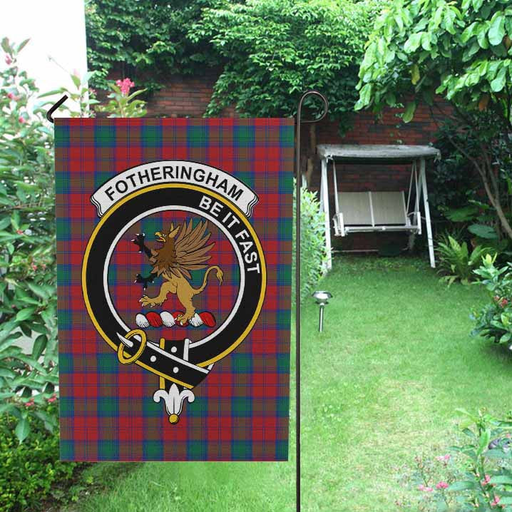 Scottish Fotheringham Clan Badge Tartan Garden Flag | Tartanplaid.co ...