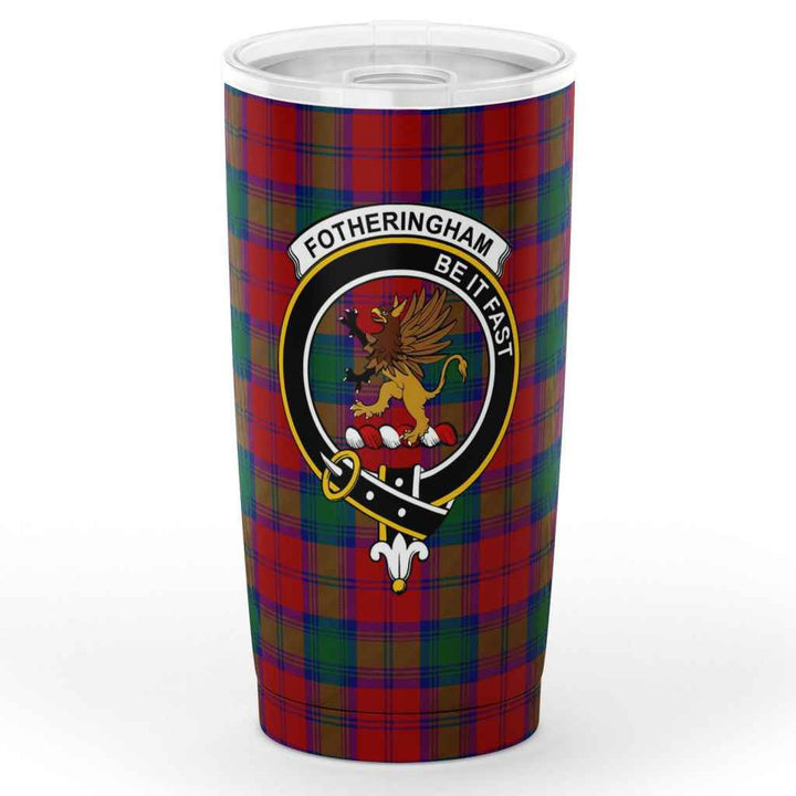 Scottish Fotheringham Clan Crest Tartan Insulated Tumbler Tartan Plaid 1