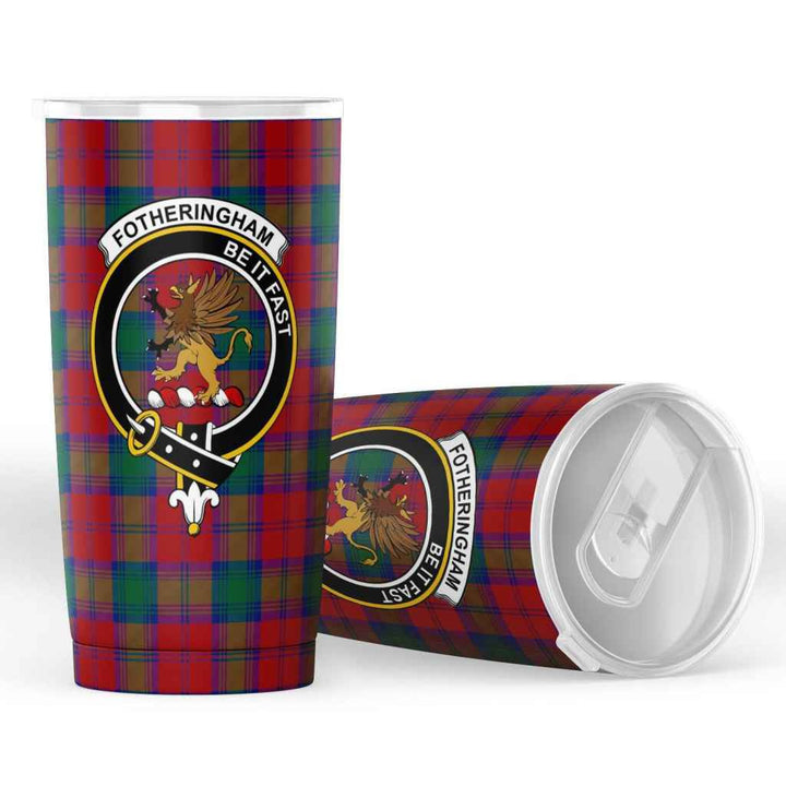 Scottish Fotheringham Clan Crest Tartan Insulated Tumbler Tartan Plaid 4