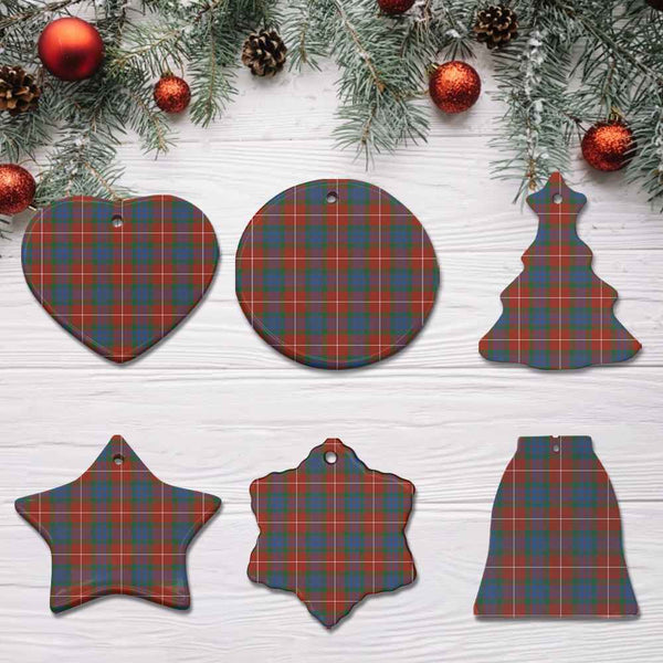 Scottish Fraser Ancient Clan Tartan Ceramic Ornament All Tartan Plaid