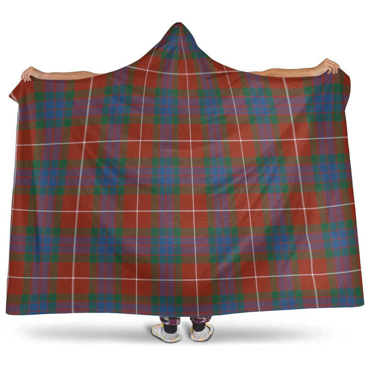 Scottish Fraser Ancient Clan Tartan Hooded Blanket Tartan Plaid 1