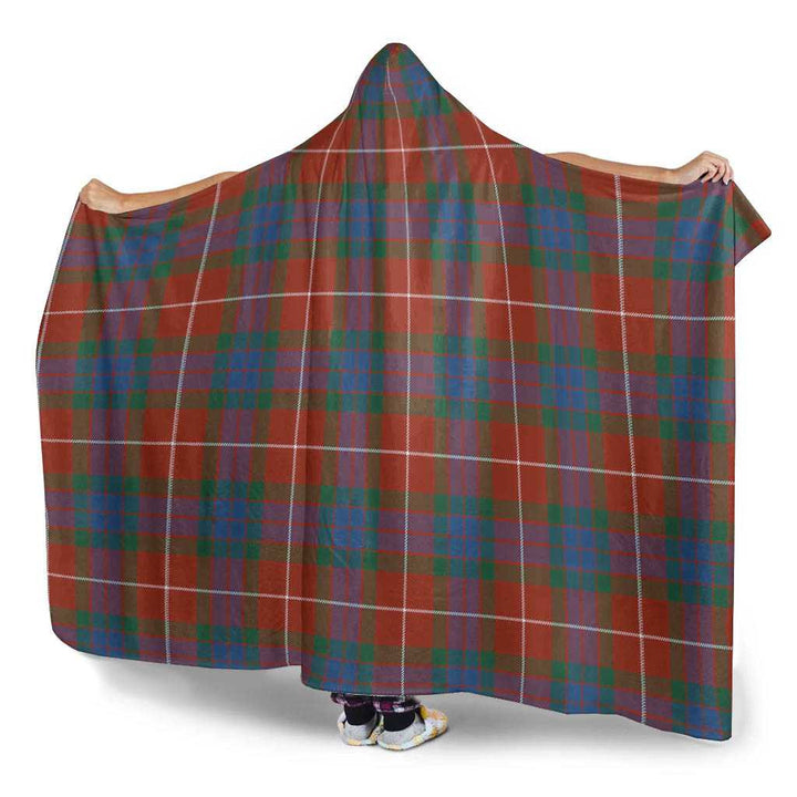Scottish Fraser Ancient Clan Tartan Hooded Blanket Tartan Plaid 3